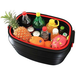 Thùng đựng đồ ô tô, du lịch có thể co giãn xếp gọn, có nắp đậy D211