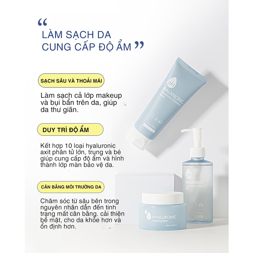 Bộ đôi làm sạch Prreti sữa rửa mặt và Cleansing Balm làm sạch sâu dưỡng da chắc khỏe Hatola