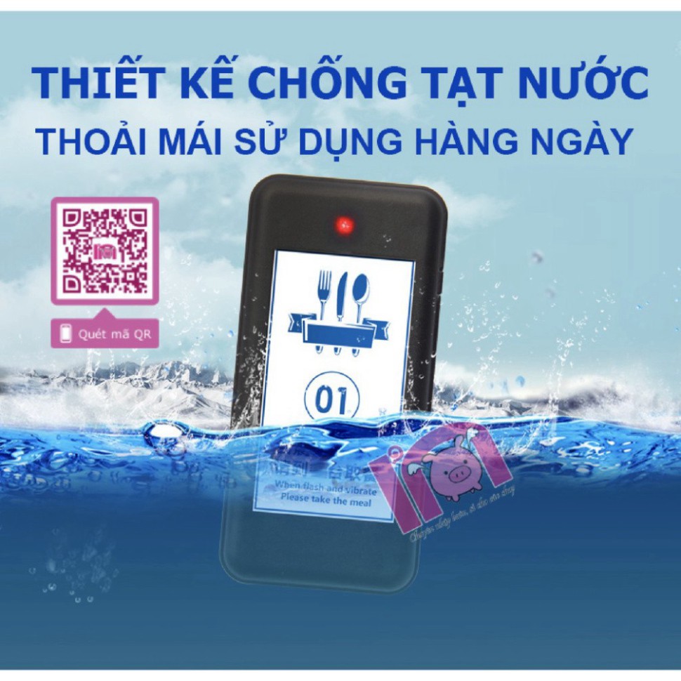 [SALE 3 NGÀY] [BAO CHẤT] Bộ 16 thẻ rung ivn030 tự phục vụ khi đồ ăn uống làm xong thẻ chip order cho quán trà chanh trà 