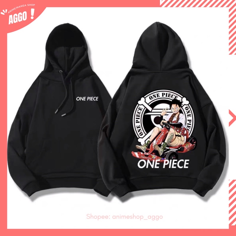 [ CÓ ẢNH THẬT] Áo Hoodie Nỉ Dài Tay One Piece ( Luffy, Zoro, Nami, Sanji, Robin) Mẫu Đẹp Cực Chất
