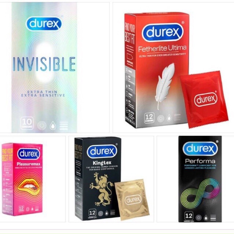 [HOT] COMBO 4/6 Hộp Durex tự chọn