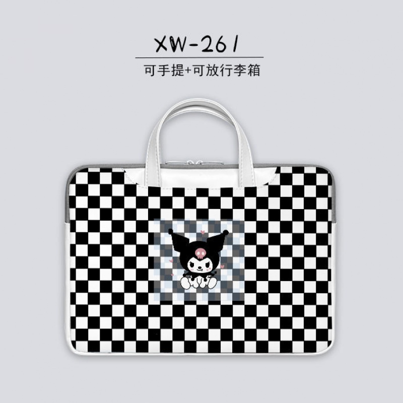 Túi Đựng Bảo Vệ Laptop Notebook 17-inch Họa Tiết Kuromi Hoạt Hình Dễ Thương