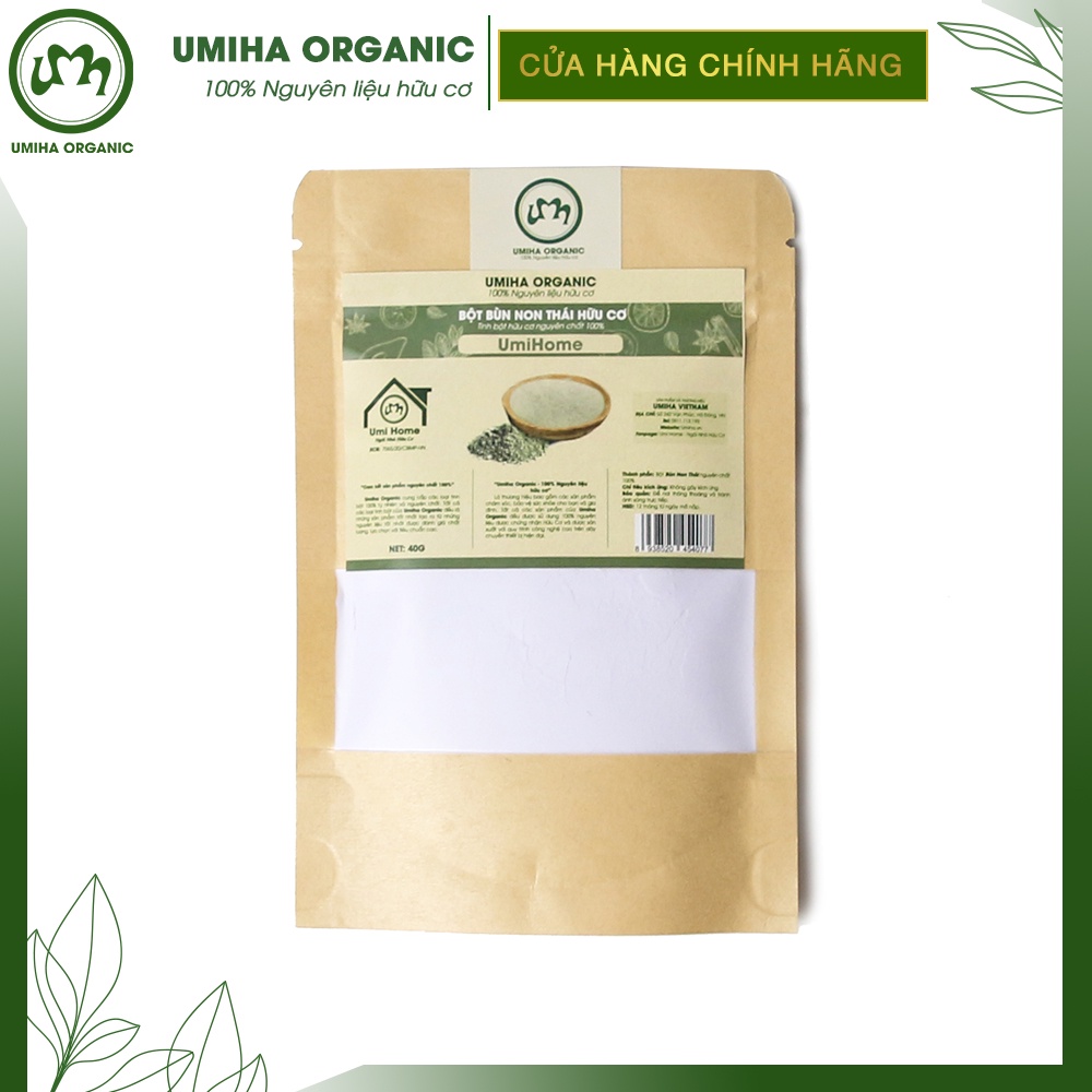 Bột đắp mặt nạ Bùn Non nguyên chất UMIHA hữu cơ 135G cung cấp dưỡng chất tái tạo trẻ hóa làn da