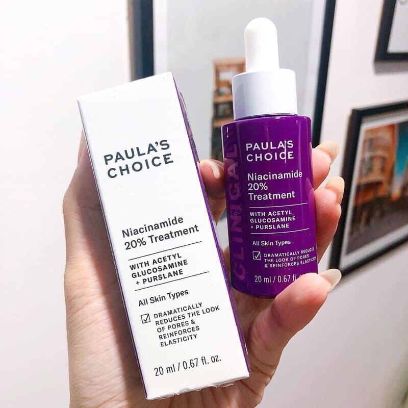 Tinh chất se khít lỗ chân lông tối ưu Paulas Choice Niacinamide 20% Treatment 20ml -Lily Cosmetics