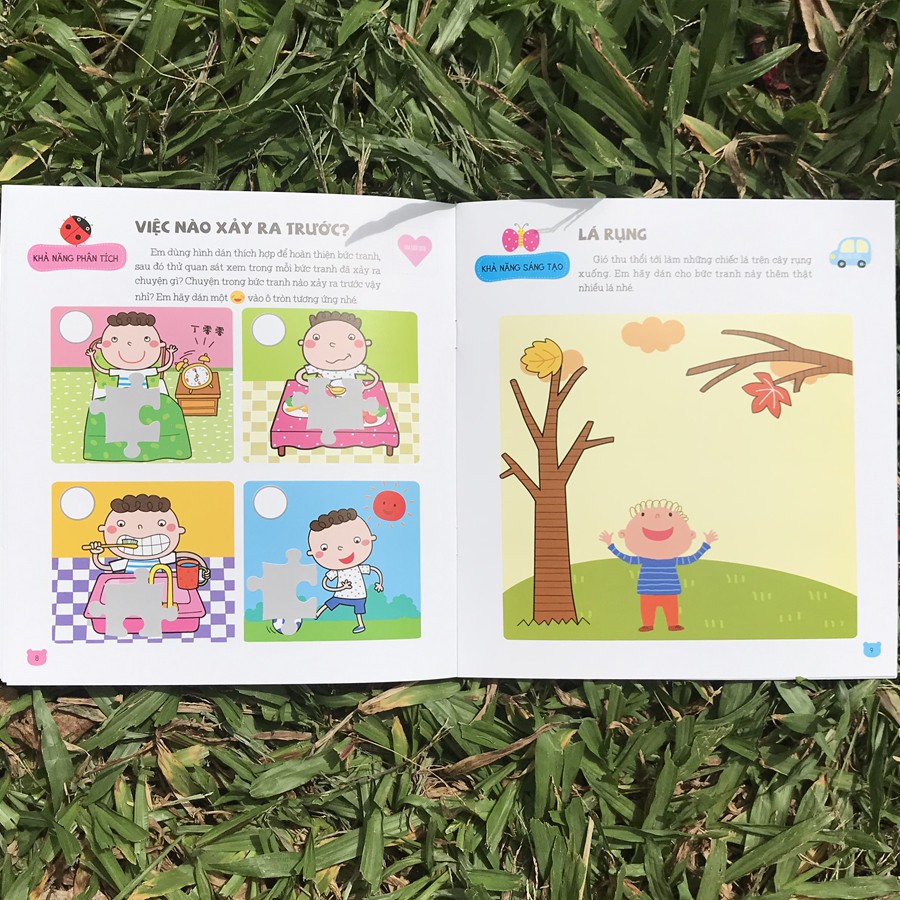 Sách Sticker Phát triển chỉ số thông minh IQ dành cho trẻ 2-6 tuổi (lẻ tùy chọn) | WebRaoVat - webraovat.net.vn