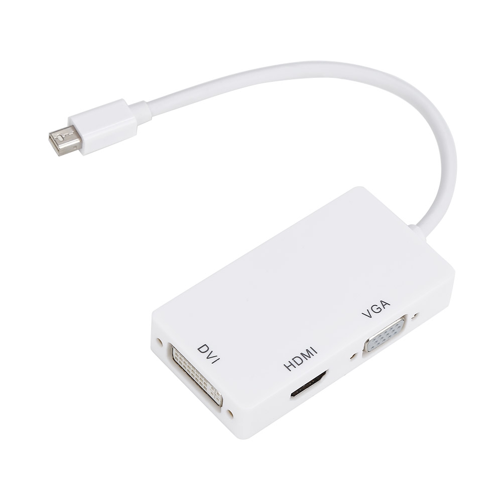 Đầu chuyển đổi 3 trong 1 cổng Mini DisplayPort sang HDMI DVI VGA 890 / s tốc độ truyền dữ liệu