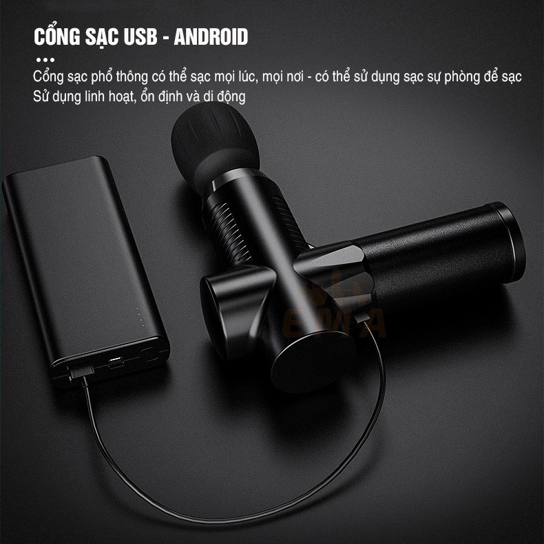 Máy massage rung cầm tay ema - 3 chế độ rung phù hợp cho mọi đối tượng