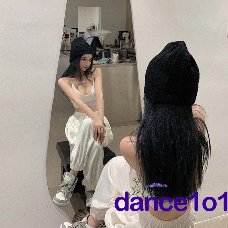 ✤Lq✦Bộ Áo Tank Top Hở Lưng + Quần Dài Lưng Cao Ống Rộng Thời Trang Cho Nữ