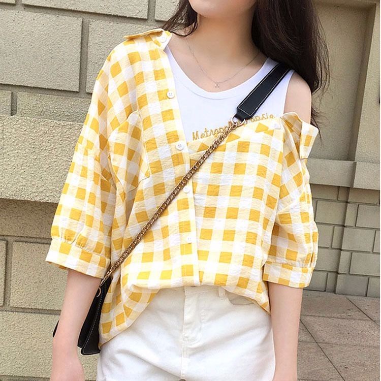 Áo Sơ Mi Tay Ngắn Giả Hai Lớp Họa Tiết Kẻ Sọc Dáng Rộng Phong Cách Hàn Quốc Thời Trang Mùa Hè 2022 Mới Dành Cho Học Sinh Tiểu Học