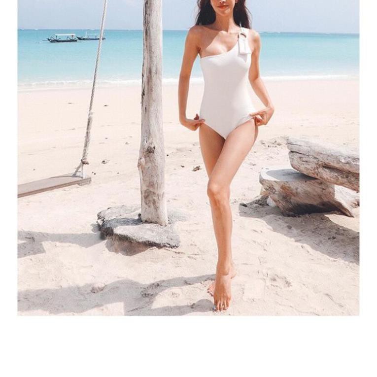 Bikini Đi Biển Cao Cấp 1 Mảnh Bassic Vắt Vai Có Mút Độn ་ ་  ྇