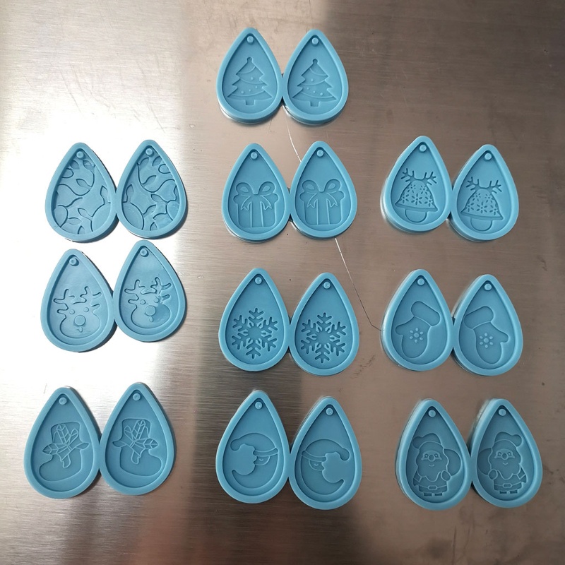 Set 10 Khuôn Silicone Làm Mặt Trang Sức Thủ Công