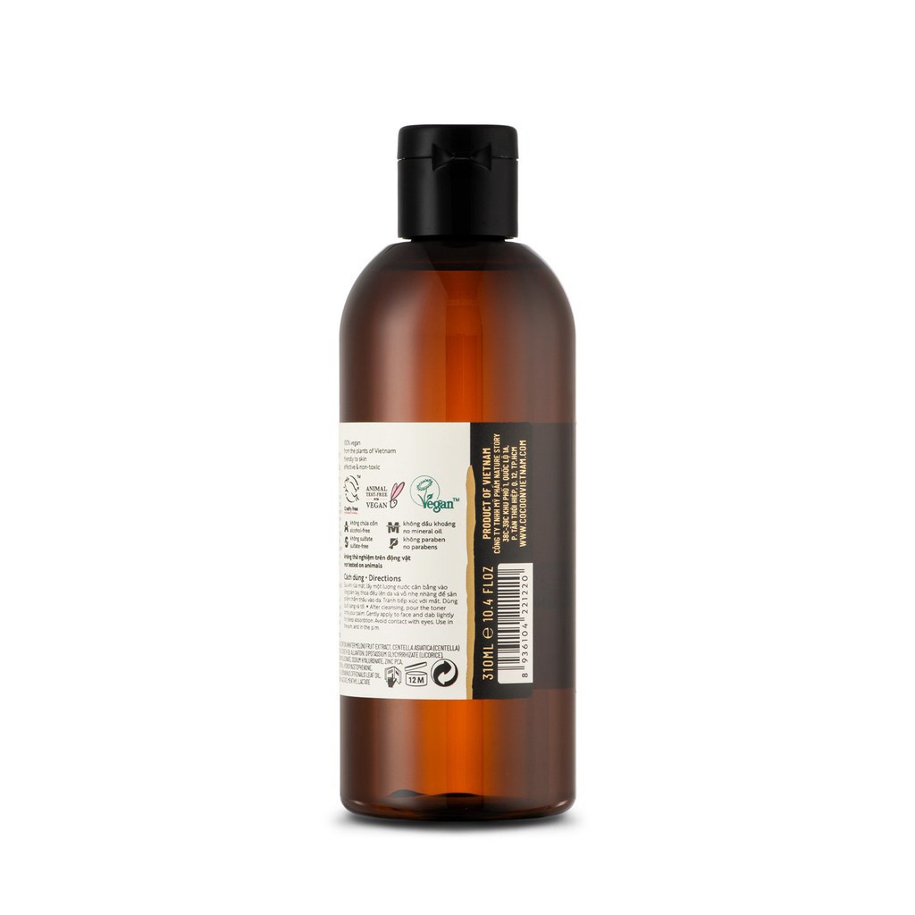 Nước bí đao cân bằng da Cocoon (Winter melon toner) 310ml giảm dầu và mụn - HUNOXA