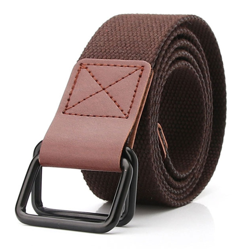 Thắt Lưng Vải Canvas Khóa Kim Loại Tự Buộc Cỡ Lớn Thời Trang Cho Nam Và Nữ