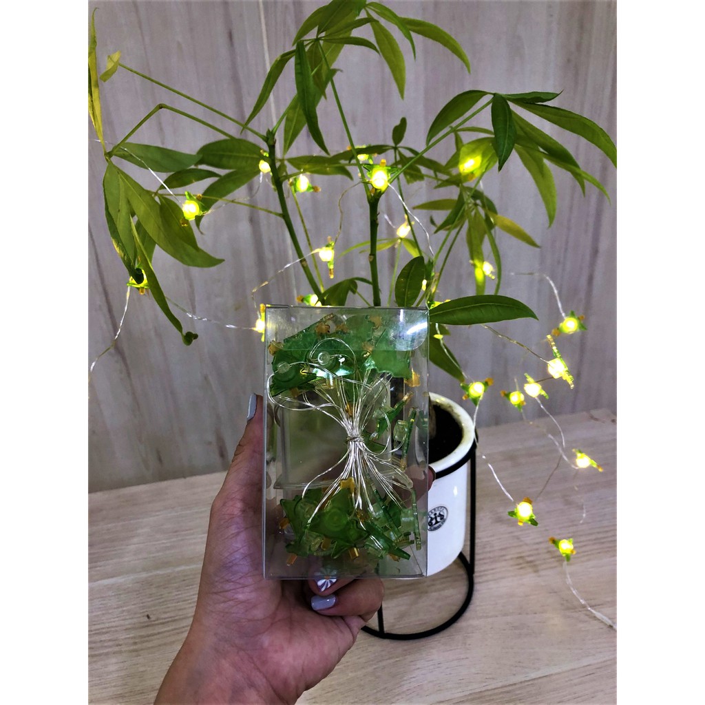 Dây đèn led 30 bóng dài 3m hình cây thông trang trí giáng sinh noel phòng ngủ GIVASOLAR-ML4