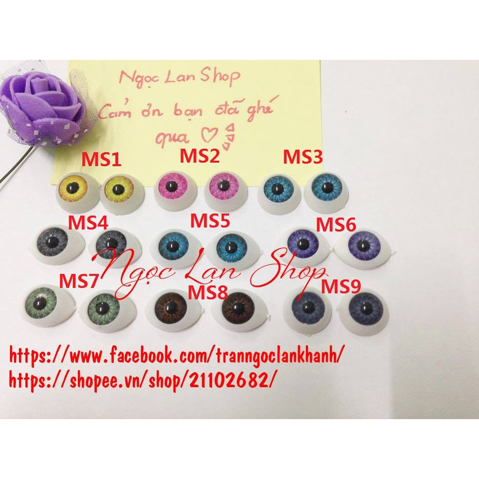 Mắt búp bê 12mm