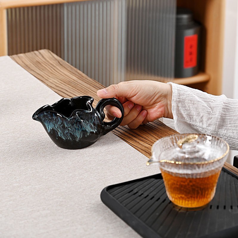 ✲❀cốc trà đạo công bằng gốm sứ Kungfu bộ đồ nội thất bên máy pha trà phụ kiện tách trà trà đạo công lý Bộ lọc trà