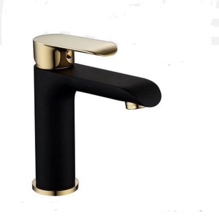 Vòi lavabo sơn tĩnh điện mạ đồng
