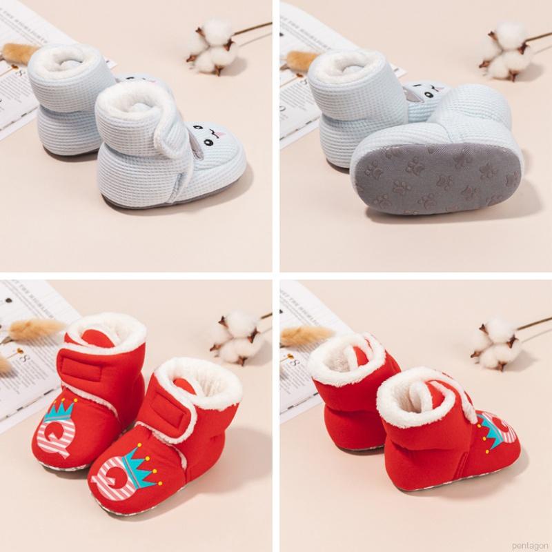 Giày bốt cổ cao đế mềm chống trượt cho bé tập đi