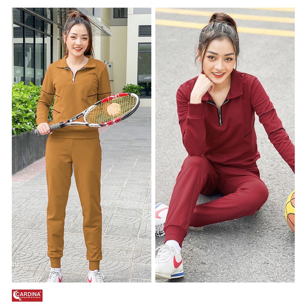 Bộ Nỉ Nữ 𝐂𝐀𝐑𝐃𝐈𝐍𝐀 Thu Đông Cao Cấp, Trẻ Trung, Năng Động 1NiF09