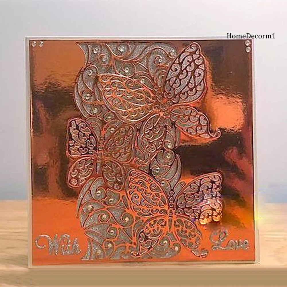 Khuôn cắt giấy bằng kim loại tạo hình bướm dập nổi dùng trang trí sổ tay album