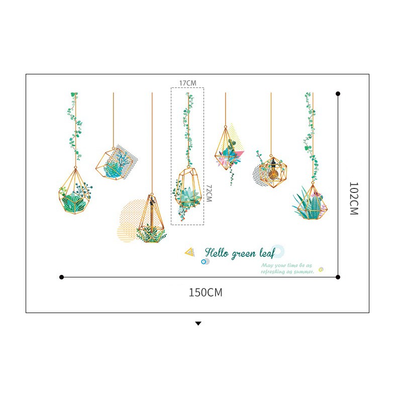 Decal dán tường Đèn treo A11 - Decal dán tường Hàn Quốc