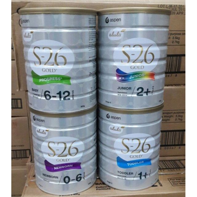 Sữa S26 các số 1, 2, 3, 4 nội địa Úc số 0-6 (số 1), 6-12 (số 2), 1+ (số 3), 2+ (số 4) 900g [Date 2021]