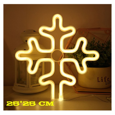 Đèn LED Neon trang trí phòng ngủ, quán dùng pin + USB