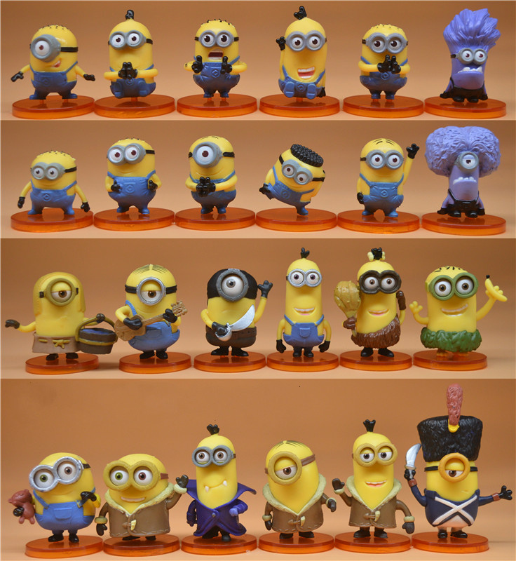 Set 14 Mô Hình Nhân Vật Phim Hoạt Hình Despicable Me Bằng Pvc