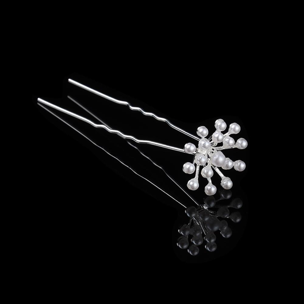 JUNE Trâm Cài Tóc Chữ U Hình Hoa Đính Pha Lê