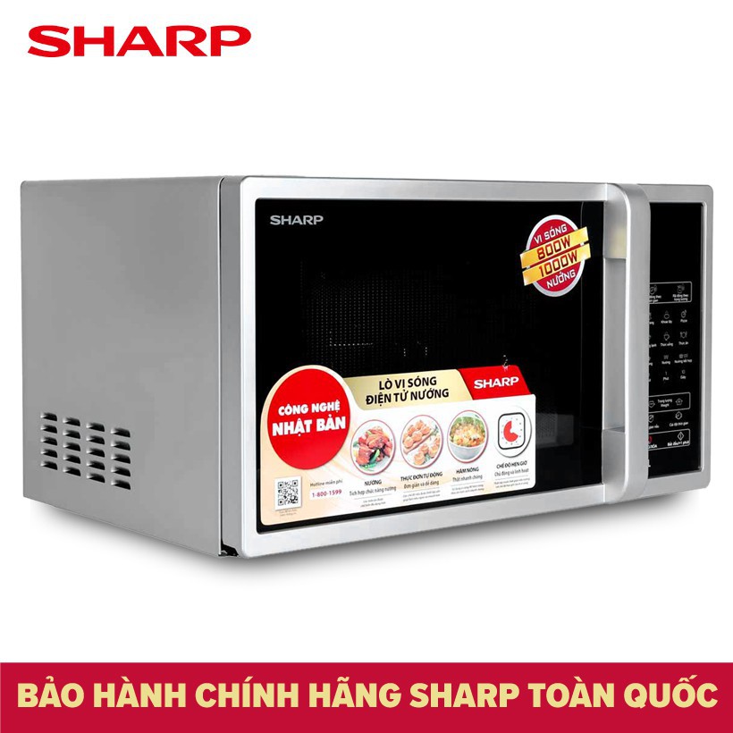 Lò vi sóng Sharp R-G372VN-S Dung tích 23L, Công suất 800W