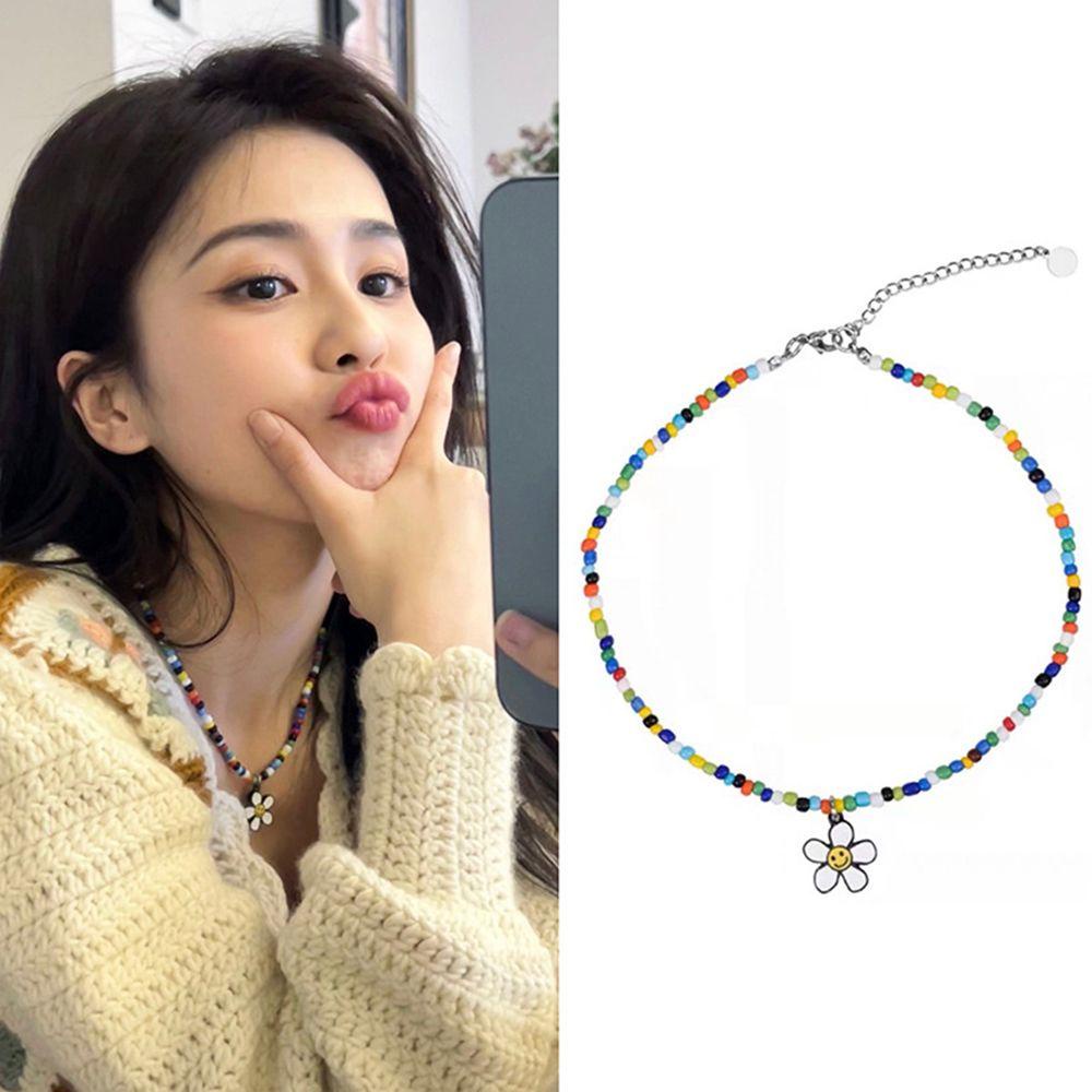 Vòng cổ Mặt Hoa Hướng Dương Bằng Nhựa Resin Phong Cách Bohemian Thời Trang Cho Nữ