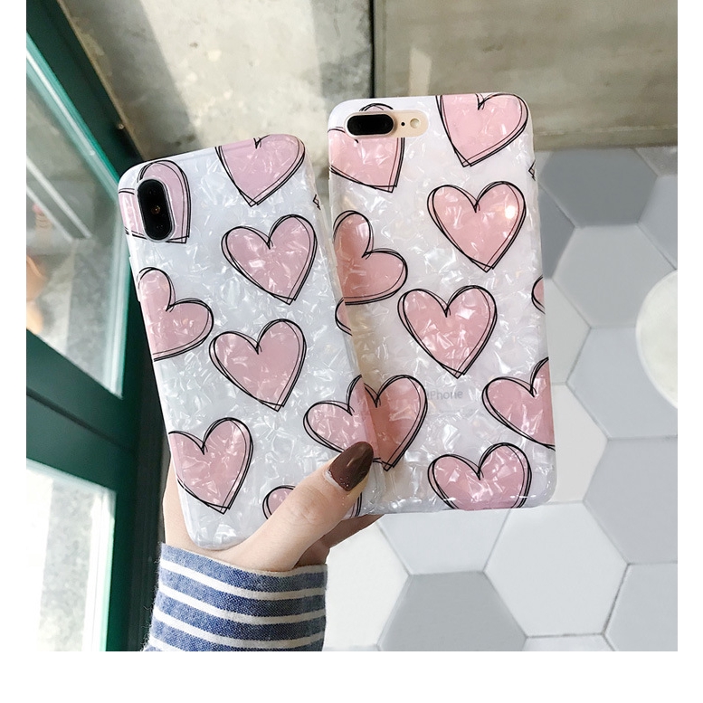 Ốp Điện Thoại Mềm Hình Trái Tim Đơn Giản Cho Iphone Xs Max 7plus / 8 6s 11pro | BigBuy360 - bigbuy360.vn