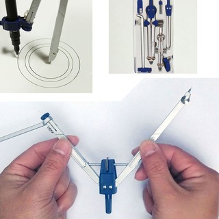 NEWDrafting Spring Compass Set Technical Precision School Compasses With Long Ro