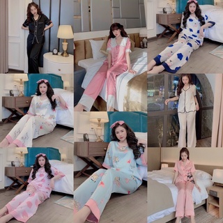 Đồ bộ Pyjama Lụa Latin mềm mịn 💯 Ảnh thật