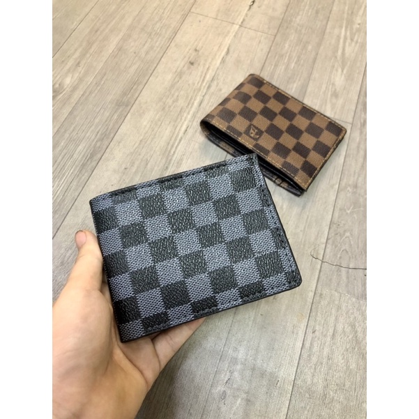 Ví bóp da nam cao cấp kẻ ô caro