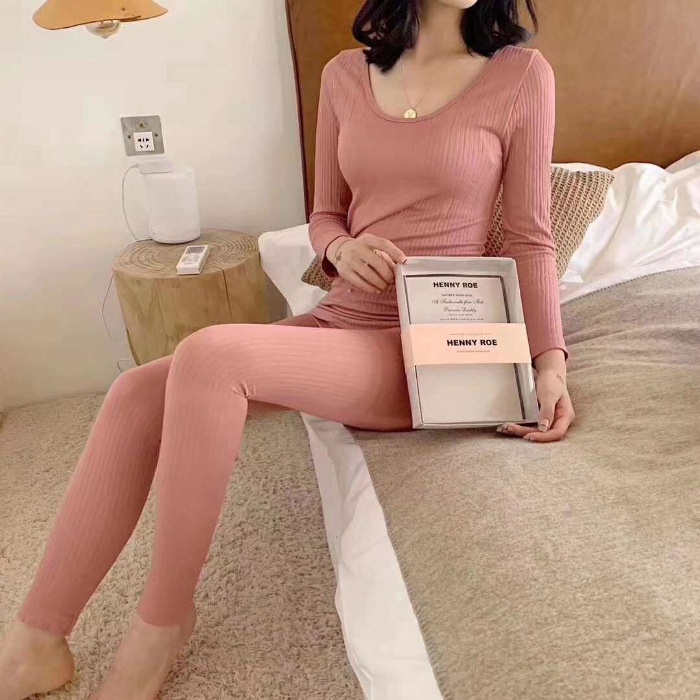 Set Bộ Quần Áo Len Tăm Thu Đông FUHO Fashion Bộ Đồ Ngủ Mặc Ở Nhà Cao Cấp 151