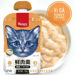 [Xả Kho Rẻ] Súp Thưởng Wanpy Nắp Vặn Gà,Cá Ngừ,Cá Tuyết,Cá Hồi Nắp Vặn