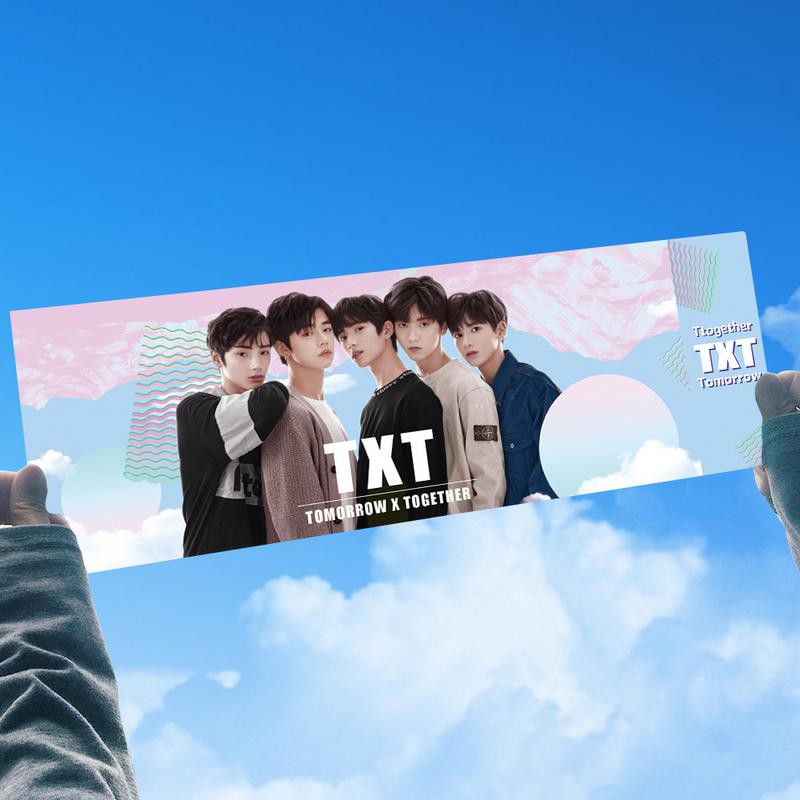 Poster treo tường in hình nhóm nhạc KPOP txt Banner soobin yeonjun