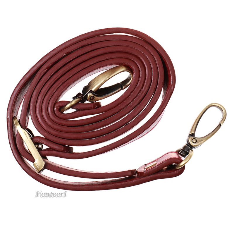 [Fenteer1] Túi Xách Da Màu Cà Phê Có Móc Đeo Thắt Lưng DIY