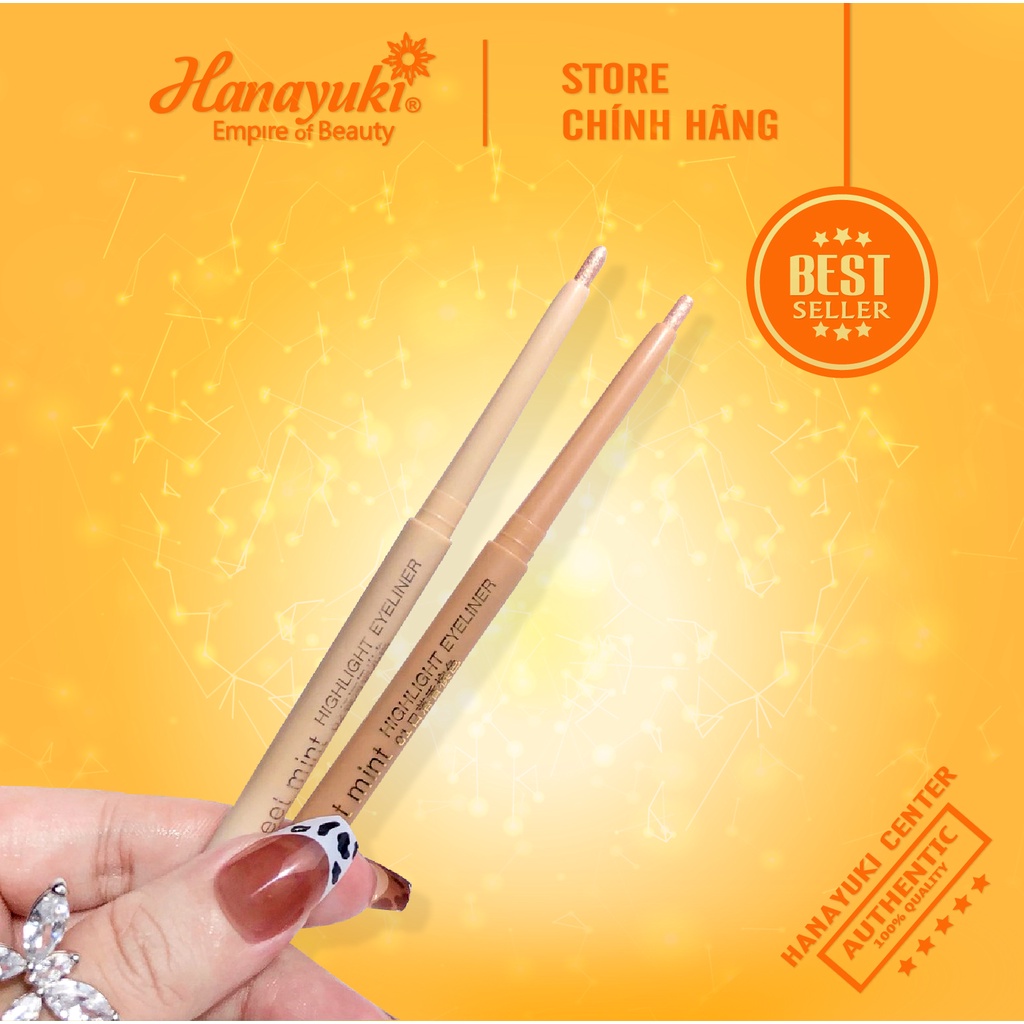 Bút sáp nhũ trang điểm bắt sáng Sweet Mint Highlight vỏ vàng