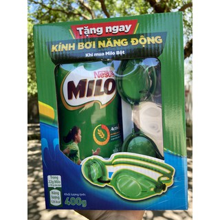 TẶNG NGAY BÌNH PHA MILO KHI MUA MILO LỌ 400G tặng kính bơi