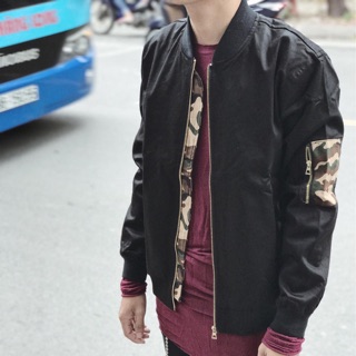 ‼️xả kho sập giá‼️ bomber black camo😝😝