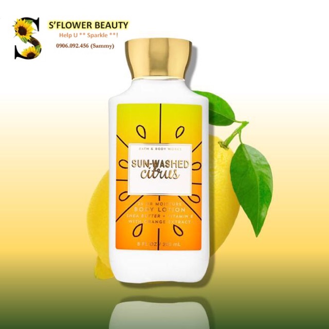 Sữa Dưỡng Thể Toàn Thân Bath & Body Works Lotion - Pretty As A Peach | Pink Watermelon | Sun-Washed Citrus | Raspberry | BigBuy360 - bigbuy360.vn