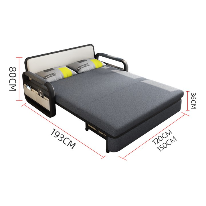 Giường sofa cao cấp Giường gấp thông minh Sofa kiêm giường đa năng Giường gấp gọn - A359 .1-A359.2 (KT 1,6m X 1,9m)