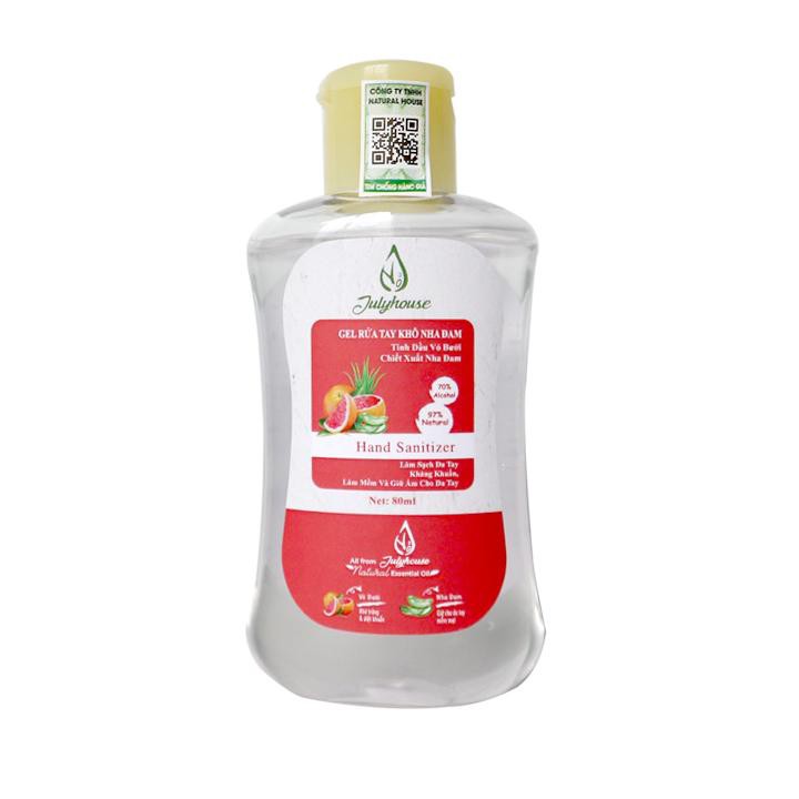 Gel Rửa Tay Khô Nha Đam chiết xuất từ Tinh Dầu Vỏ Bưởi 80ml JULYHOUSE | BigBuy360 - bigbuy360.vn