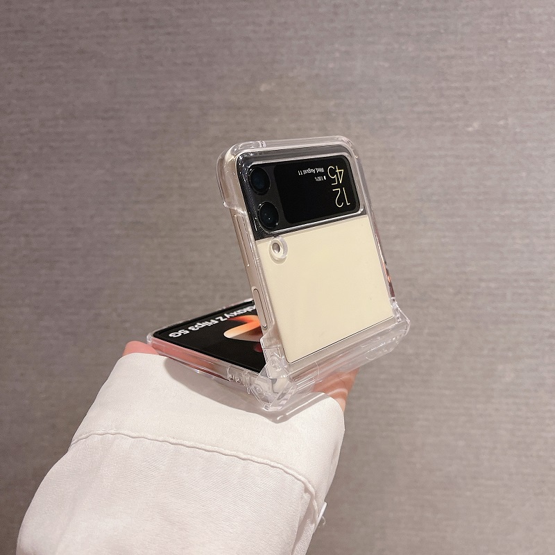 Ốp Điện Thoại Trong Suốt Có Ngăn Đựng Bút Cho samsung galaxy z fold 5 4 3