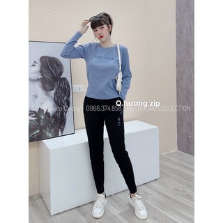 Bộ thu đông chất cotton bozip ko bai xù co giãn 4 chiều