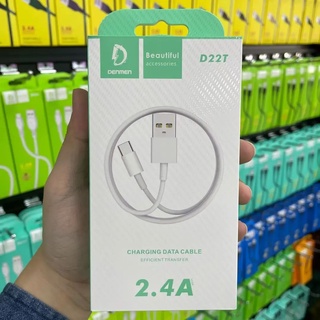 Cáp sạc type-c 2.4a denmen d22t