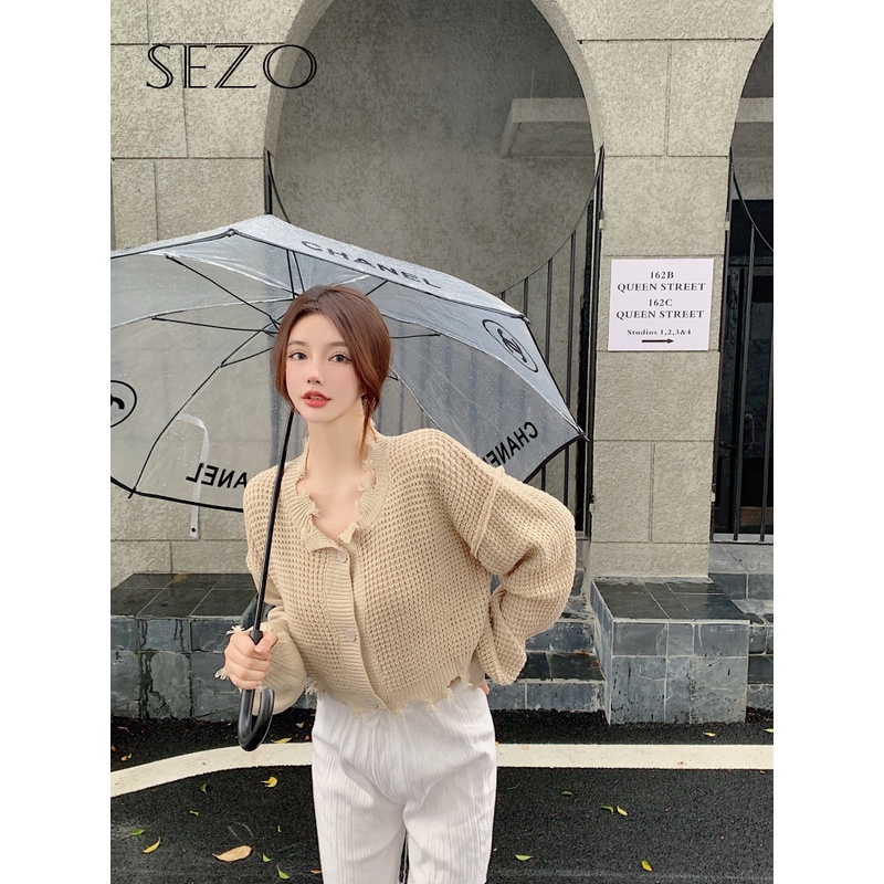 Áo Khoác Cardigan Dệt Kim Tay Dài Cổ Chữ V Phong Cách Hàn Quốc Cho Nữ | BigBuy360 - bigbuy360.vn