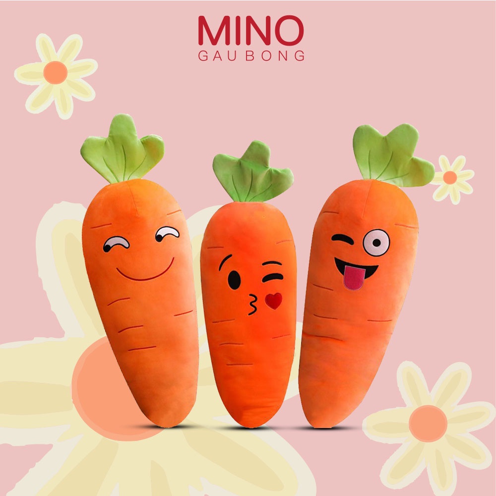 Gấu Bông Củ Cà Rốt 5 Biểu Cảm Đáng Yêu MINO STORE TH86
